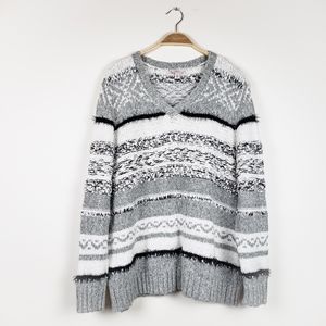 CB Established • Black & White striped Sweater